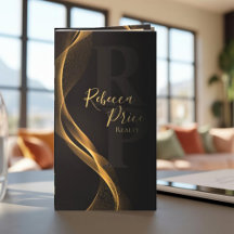 Elegante y moderno detalles de oro tarjeta de visi