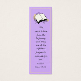 Elegante y moderno marcador de verso de la biblia