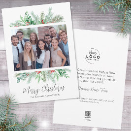 Elegante y moderno negocio Feliz Navidad