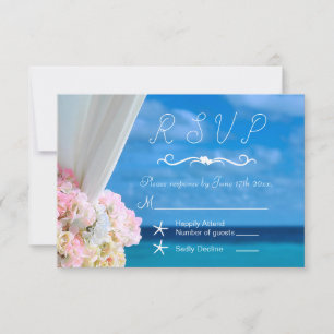 Elegante y moderno Océano Floral Playa Verano RSVP
