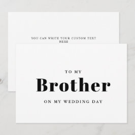 Elegante y moderno Para mi hermano el día de mi bo