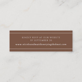 Elegante y moderno sitio web RSVP \ Tarjeta de reg