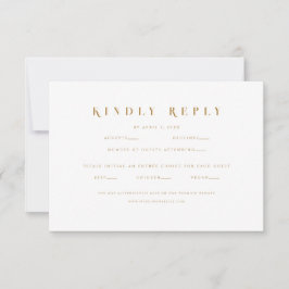 Elegante y moderno sitio web Wedding Tarjeta RSVP