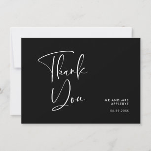 Elegante y moderno tarjeta de agradecimiento del b