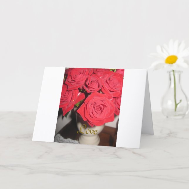 Elegante y moderno, tarjeta de amor (Planta pequeña)