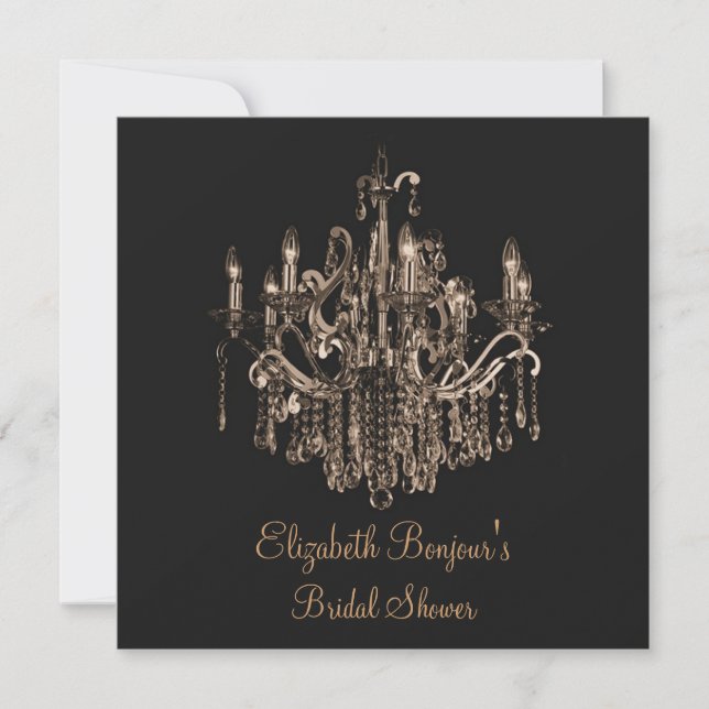 Elegante y orgulloso candelabro ~ Invitación (Anverso)