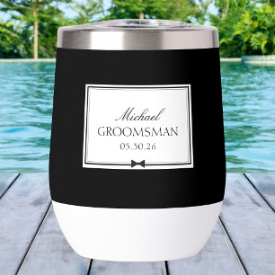 Elegante y personalizada Bowtie Groomsman