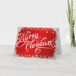 Elegante y PERSONALIZADA Feliz Navidad Roja