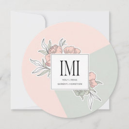 Elegante y personalizada invitación de Boda Rústic