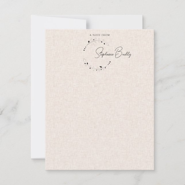 Elegante Y Personalizada, Se Puede Ver Una Nota De (Anverso)