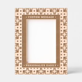 Elegante y personalizado grabado de arte geométric