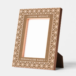 Elegante y personalizado grabado de arte geométric