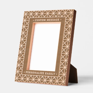 Elegante y personalizado grabado de arte geométric