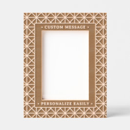 Elegante y personalizado grabado de arte geométric