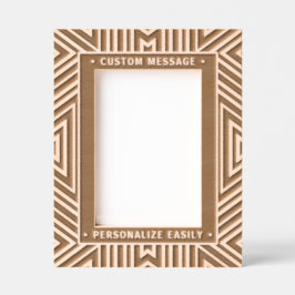 Elegante y personalizado grabado de arte geométric