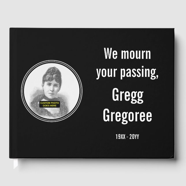 Elegante y respetable libro de invitados conmemora (Anverso)