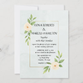 Elegante y rústica invitación a la boda Minimalist