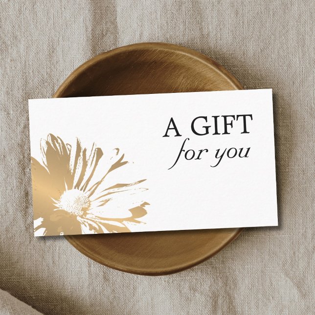 Elegante y sencillo certificado de regalo floral F (Subido por el creador)