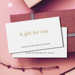 Elegante y simple belleza de oro de imitación blan