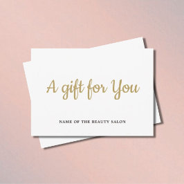 Elegante y simple belleza de oro de imitación blan