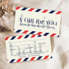 Elegante y simple belleza de regalo rojo azul