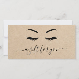 Elegante y simple certificado de regalo de azotes 
