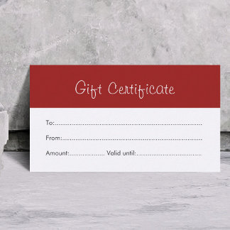 Elegante y simple certificado de regalo de belleza