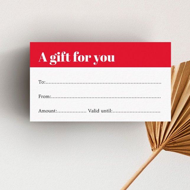 Elegante y simple certificado de regalo de belleza (Subido por el creador)