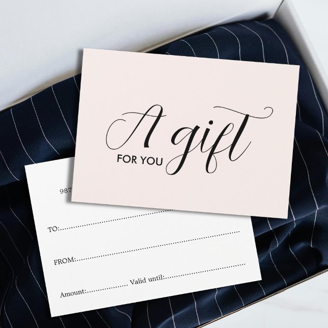 Elegante y simple certificado de regalo de pasto l (Subido por el creador)