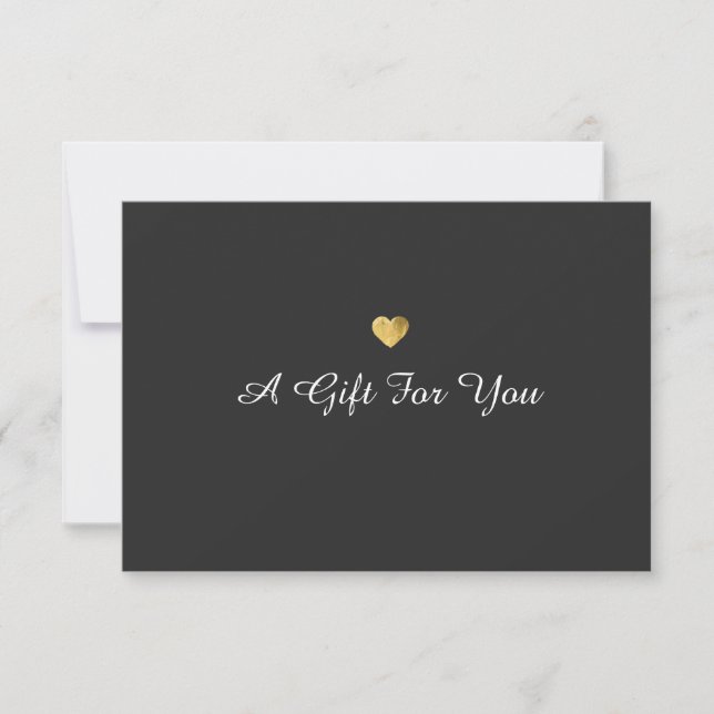 Elegante y simple certificado de regalo para el co (Anverso)