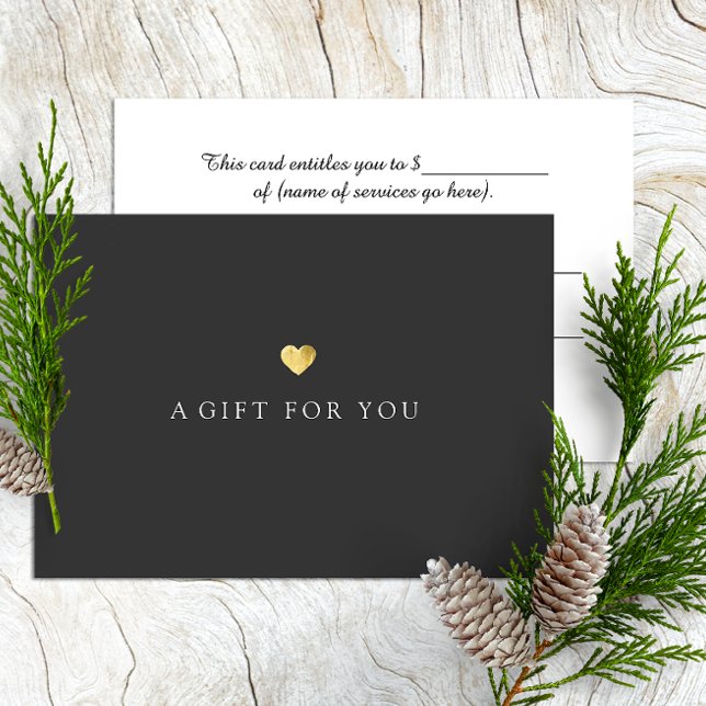 Elegante y simple certificado de regalo para el co (Subido por el creador)