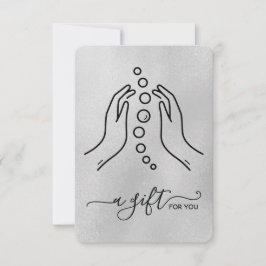 Elegante y simple certificado de regalo quiropráct