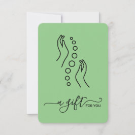 Elegante y simple certificado de regalo quiropráct