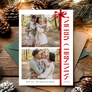Elegante y Simple Colaje de Fotos de Navidad