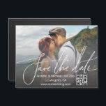 elegante y simple foto de código qr guardar el imá<br><div class="desc">elegante y simple foto de pareja de código qr guardar el imán de fecha</div>