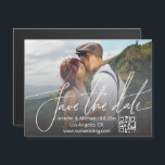 elegante y simple foto de código qr guardar el imá<br><div class="desc">elegante y simple foto de pareja de código qr guardar el imán de fecha</div>