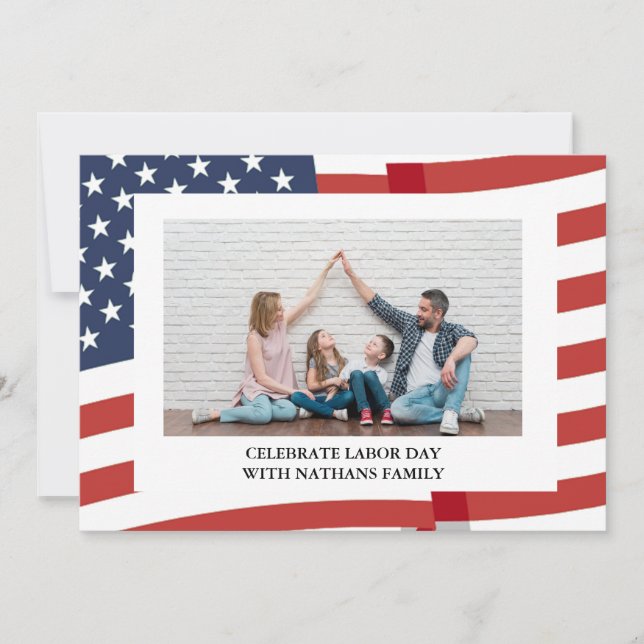 Elegante y simple foto del Día del Trabajo Feliz c (Anverso)