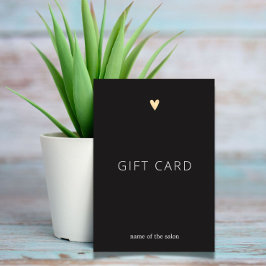 Elegante y simple Gris gris oscuro Corazón de Bell