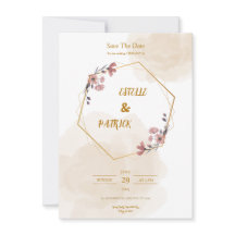 Elegante y simple invitación