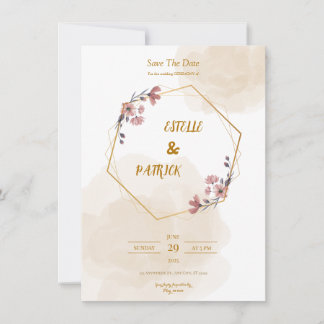 Elegante y simple invitación