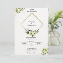 Elegante y simple invitación