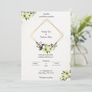 Elegante y simple invitación