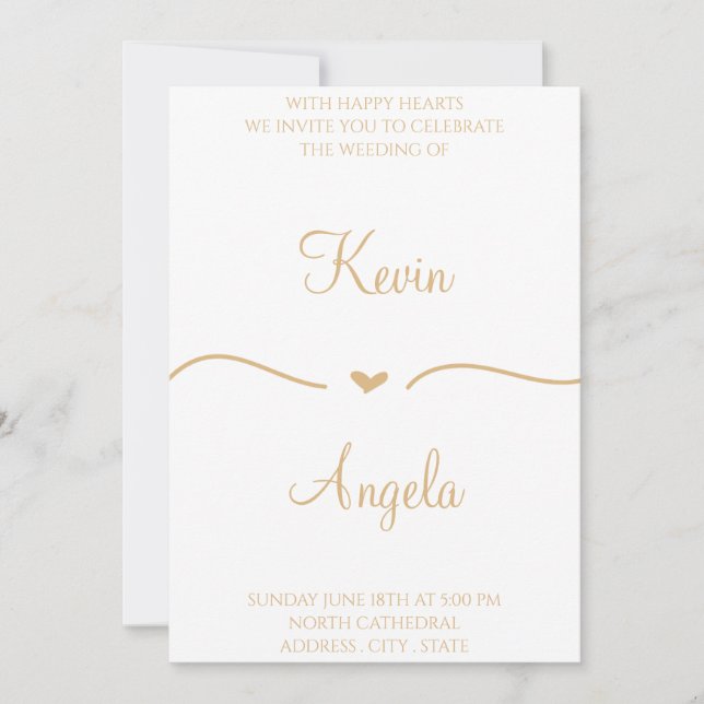 Elegante y simple invitación a la caza de orugas (Anverso)