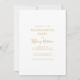 Elegante y simple invitación a la fiesta de la bac