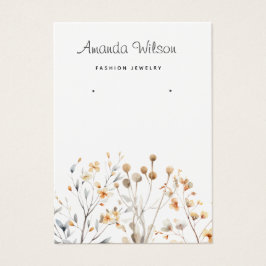 Elegante y simple tarjeta de visualización de flor