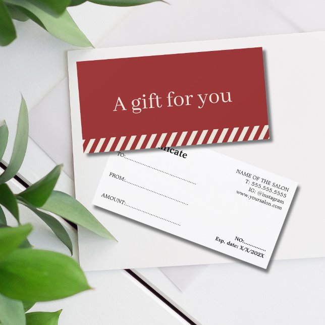 Elegante y simple vacaciones de rayas rojas beige (Subido por el creador)