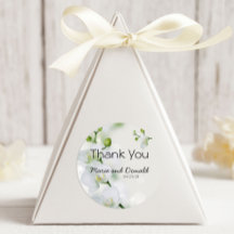 Elegante y suave Pegatina redondo Orquídea Clásica