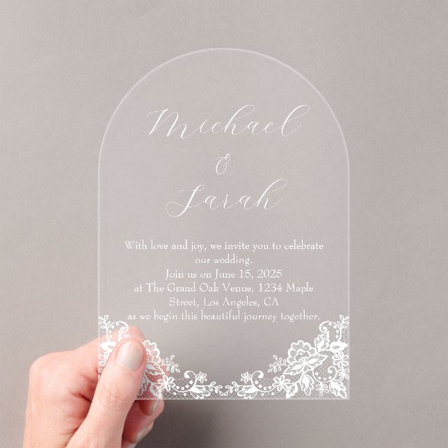 Elegante y transparente invitación a la boda de en (Insitu (portátil))