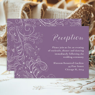 Elegante y turbia recepción de boda floral