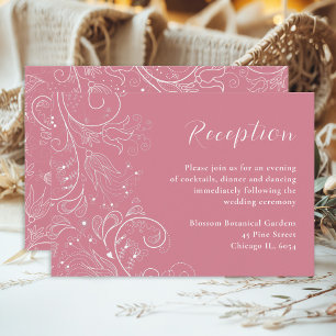 Elegante y turbia recepción de boda floral